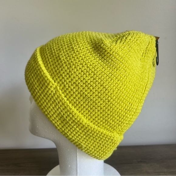 Northeast Outfitters Neo Yellow Cozy Cabin Waffle Cuff Beanie SKU#H2469 - Picture 3 of 5